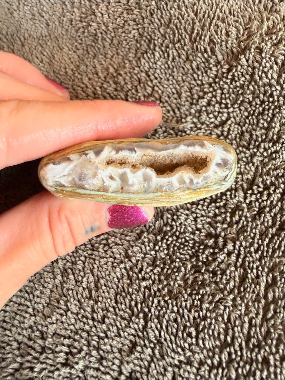 adina mills double finger Agate Statement Ring
